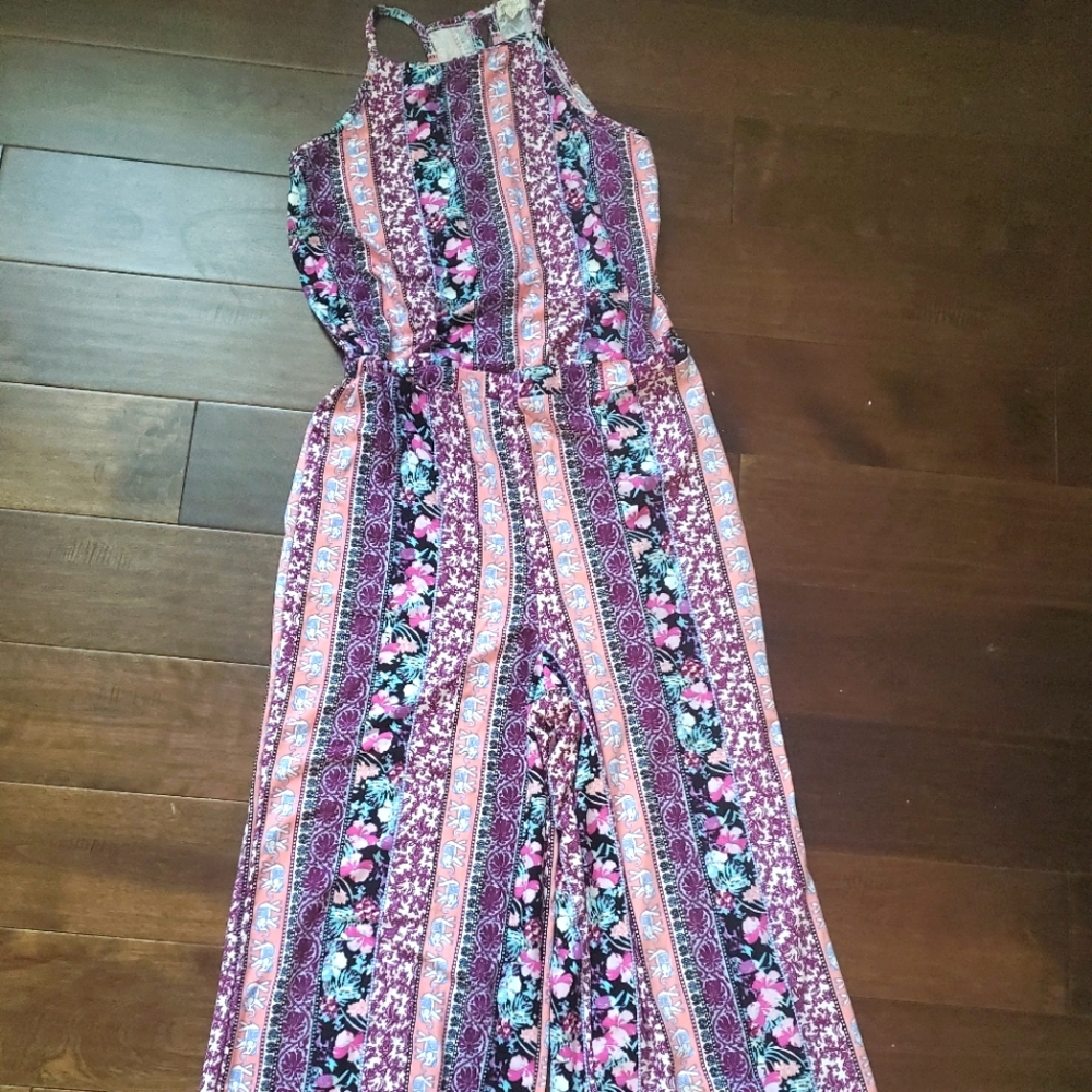 Ultra flirt jumpsuit size small very stretchy beautiful colors